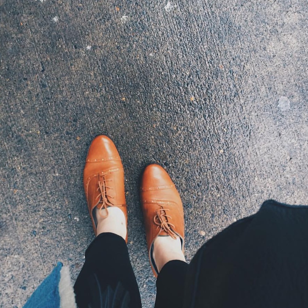TOMS leather brogues
